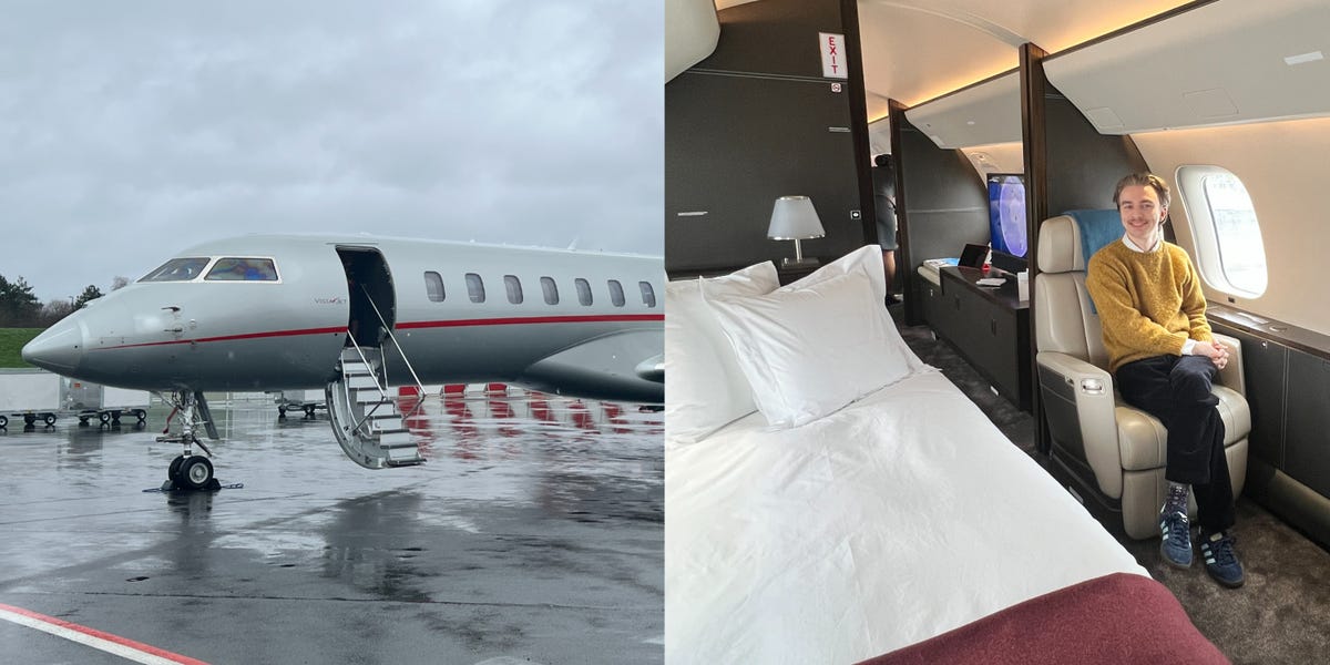 VistaJet, une société d'affrètement de jets privés utilisée par les pilotes de F1 et les popstars, a lancé un programme de bien-être.  Découvrez comment l'élite vole sur son Global 7500 de 75 millions de dollars.