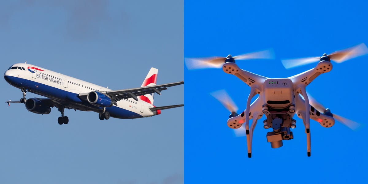 Un avion de British Airways s'est approché « extrêmement près » d'un drone qui volait 24 fois au-dessus de son altitude maximale légale, selon un rapport.