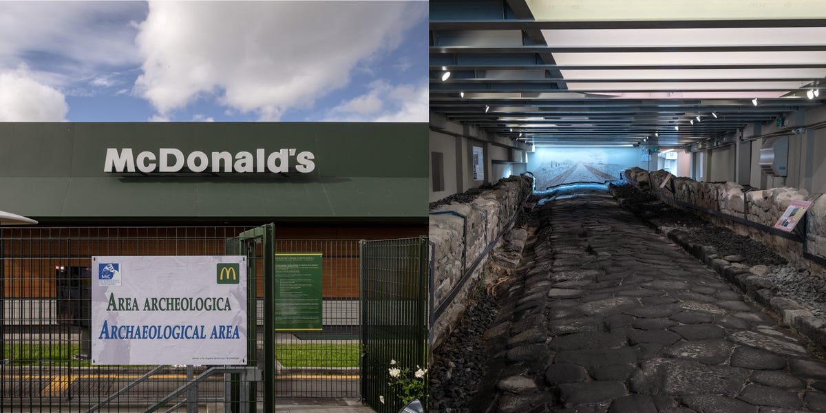 Dans ce McDonald's d'Italie, votre Big Mac est accompagné de ruines antiques
