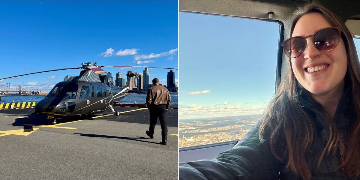 J'ai commué par Helicopter à New York. C'était pratique et luxueux, mais je peux voir pourquoi certains habitants détestent les vols.