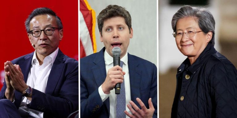 Le débat à bulles de l&rsquo;IA: 7 chefs d&rsquo;entreprise de Sam Altman à Lisa Su pèsent