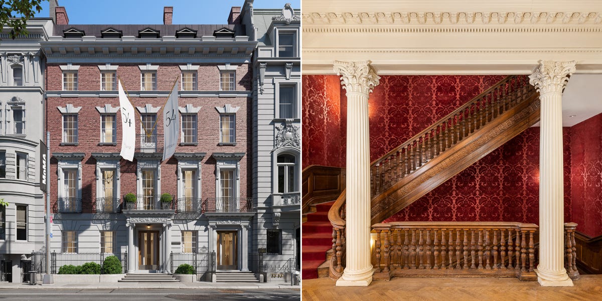 À l'intérieur de la maison de ville d'âge doré à New York construit pour le cousin de JP Morgan