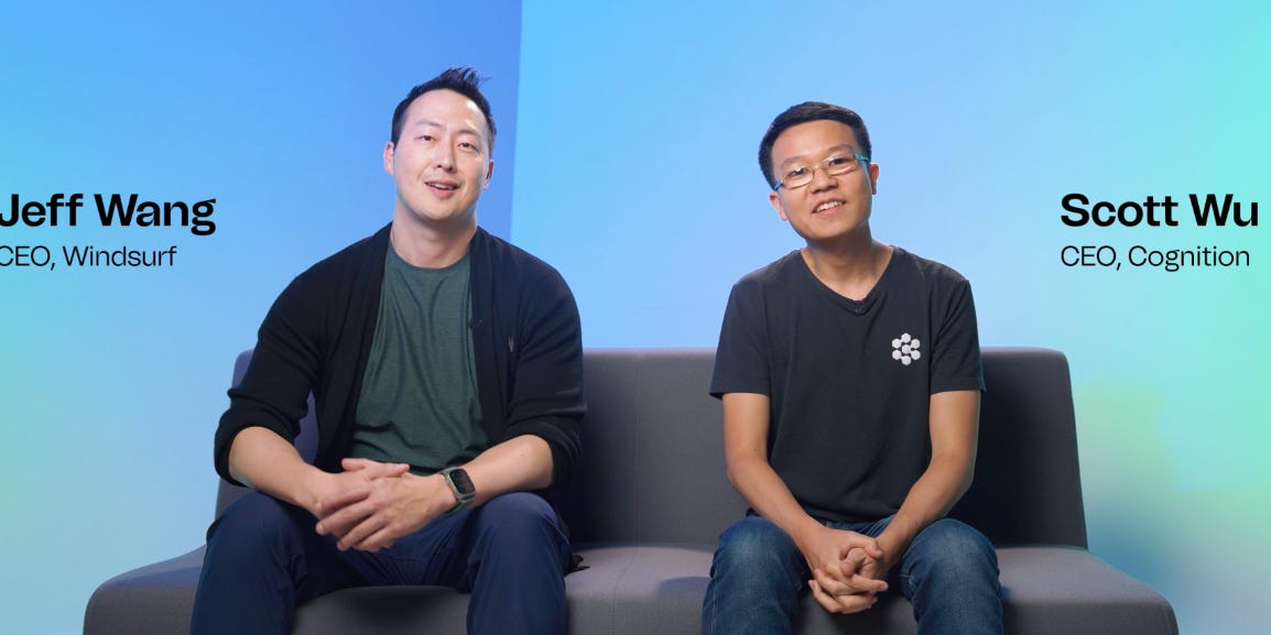 Le PDG de Cognition, Scott Wu, décrit le week-end sans sommeil qui a conduit à l'accord sur la planche: `` Je vis pour ces moments ''