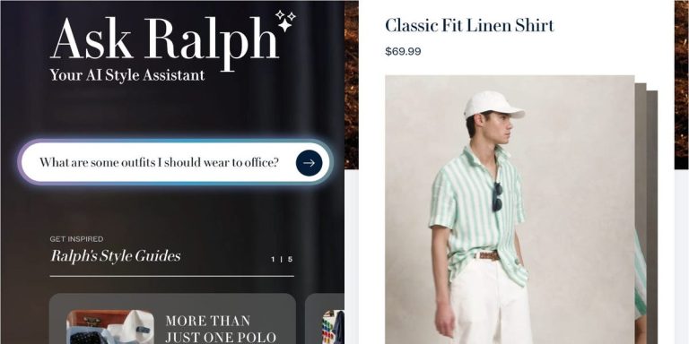 L&rsquo;application de style AI de Ralph Lauren se sent luxueuse et exclusive – mais il admet que vous devez toujours essayer des vêtements