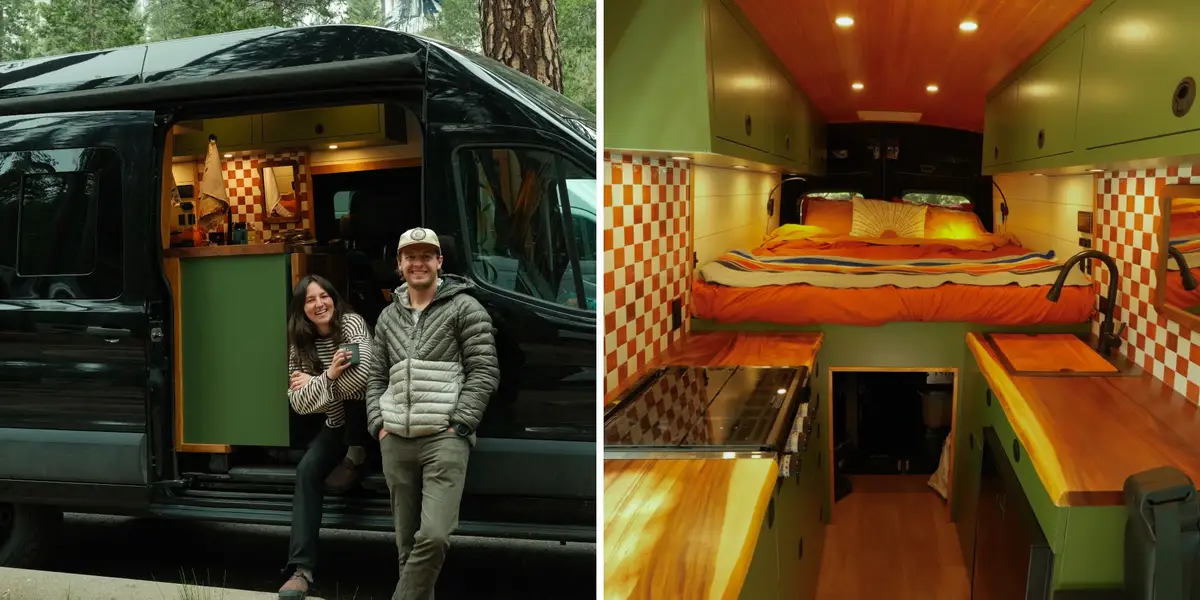 Un couple a transformé une camionnette de 45 000 $ en une petite maison en un mois