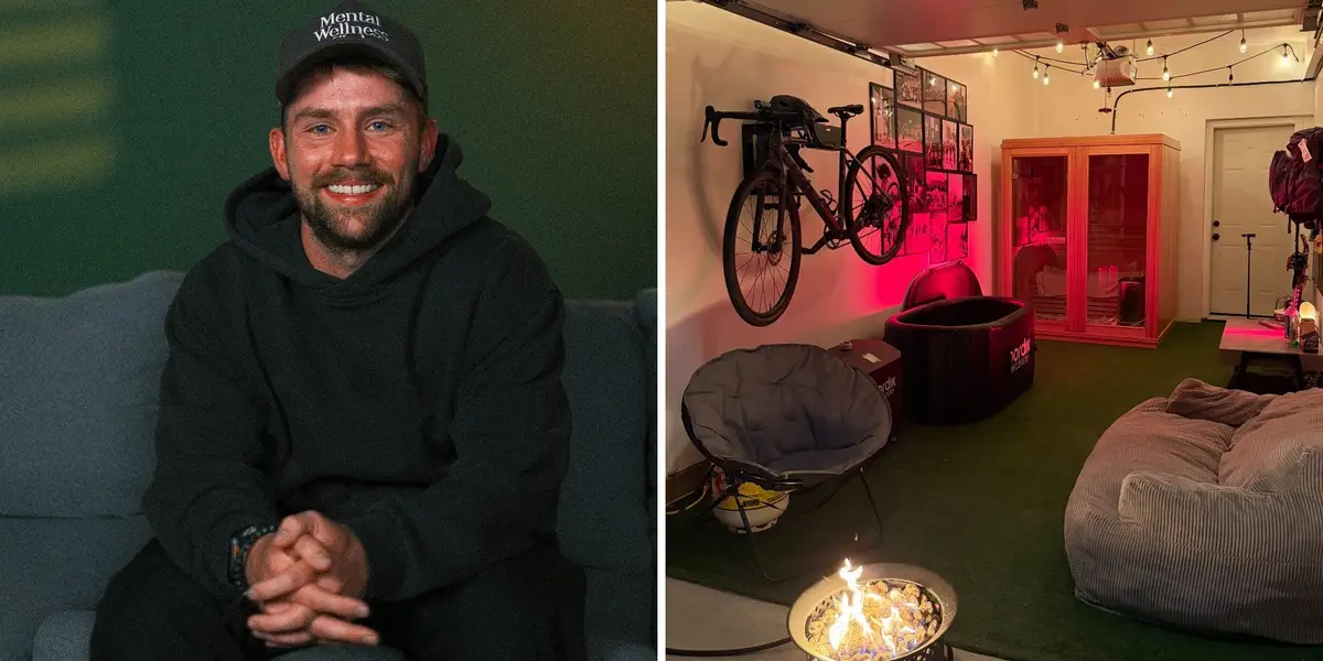 J'ai transformé mon garage en un centre de bien-être avec un sauna et une source d'eau froide pour 10 000 $